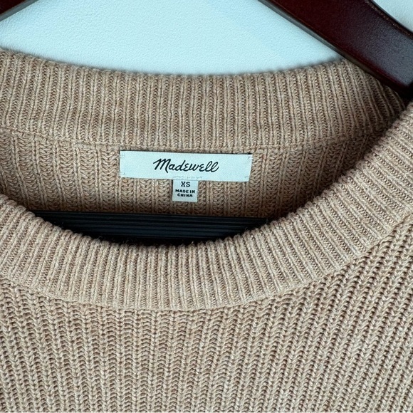 Madewell Women's Patch Pocket Pullover Crewneck Sweater Blush Pink Size XS - Picture 6 of 6